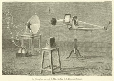 Le Photophone parlant, de MM Graham Bell et Summer Tainter - French School