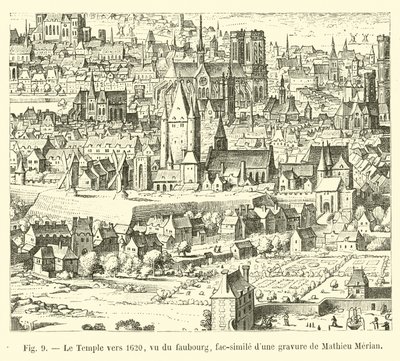 Le Temple vers 1620 - French School