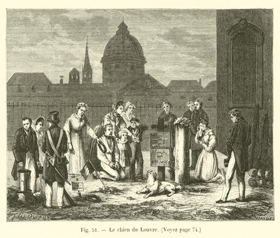 Le chien du Louvre - French School