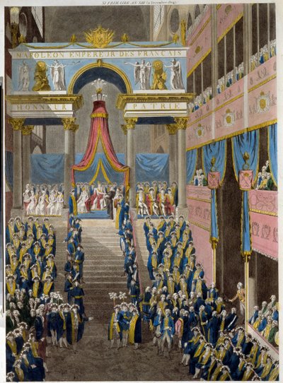 Le sacre de Napoléon, le 2 décembre 1804 - French School