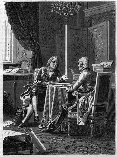 Entretien entre le comte de Saint-Julien, représentant de l