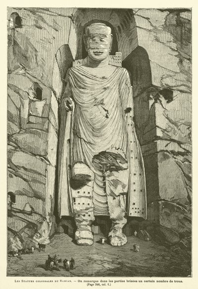 Les Statues Colossales du Bamian - French School