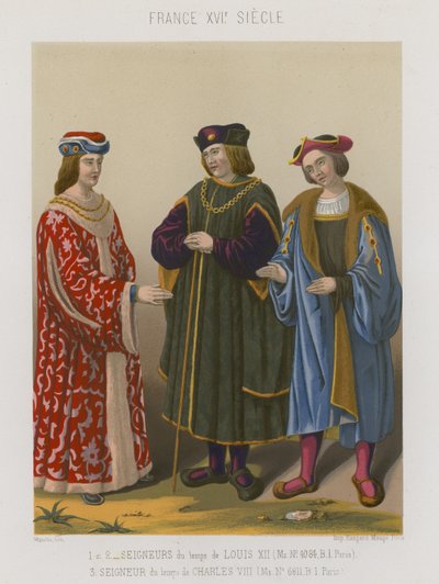 Seigneurs de Louis XII et seigneurs du temps de Charles VIII - French School