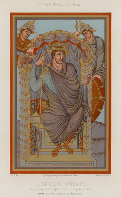 Lothaire Ier, empereur romain germanique - French School