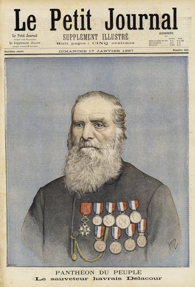 Louis-Joseph-André Delacour, marin et sauveteur français - French School