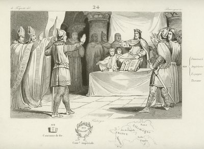 Louis Ier, roi des Francs et empereur romain germanique - French School