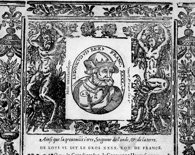 Louis VI Le Gros - dans « Portraits des rois de France » - French School