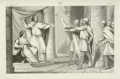 Louis V, dernier roi carolingien de Francie occidentale - French School