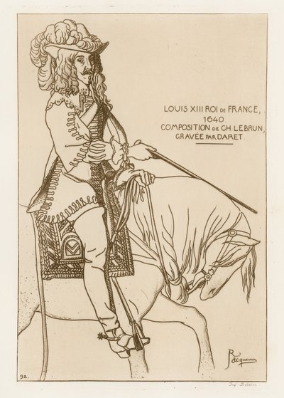 Louis XIII, Roi de France, 1640 - French School