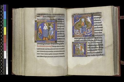 MS 300 f.201v-202r, Suffrage à Saint Jean et Suffrage aux Saints Innocents, du Psautier et Heures d