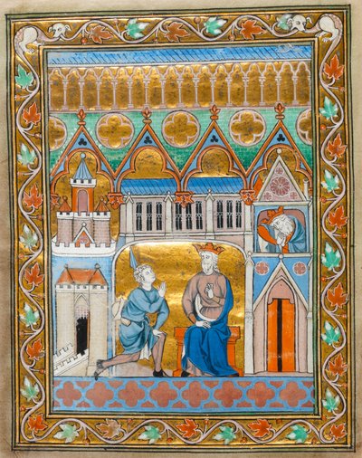 Le roi David recevant la nouvelle de la mort d