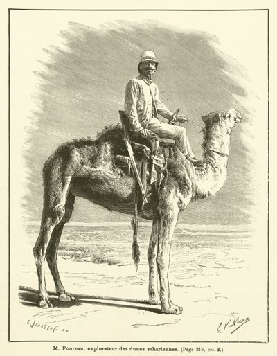 M Foureau, explorateur des dunes sahariennes - French School