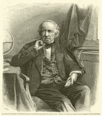 M Jomard, fondateur du Cabinet des cartes à la Bibliothèque impériale - French School