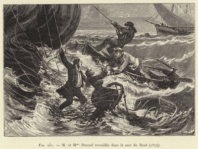 M et Mme Duruof recueillis dans la mer du Nord - French School