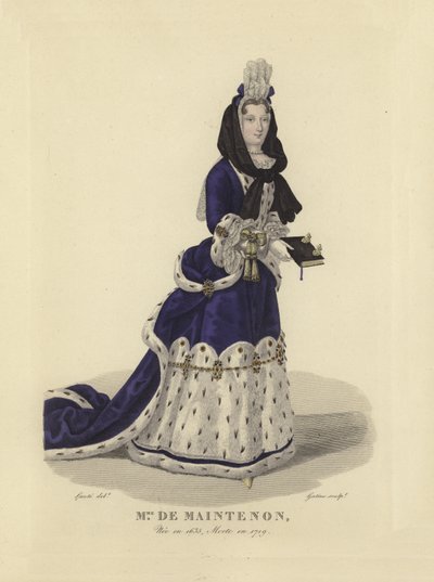 Madame de Maintenon, maîtresse du roi Louis XIV de France - French School