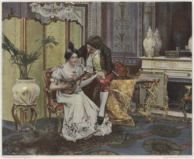Leçon de mandoline - French School