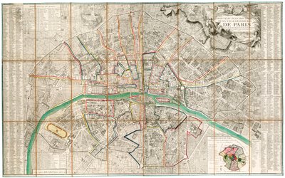 Carte de Paris - French School