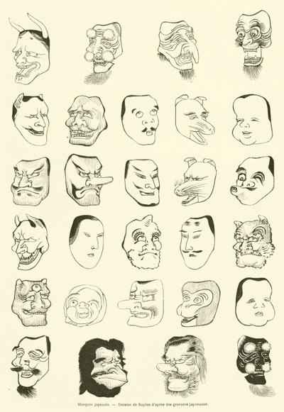 Masques japonais - French School
