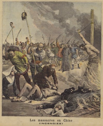 Massacres en Chine - French School