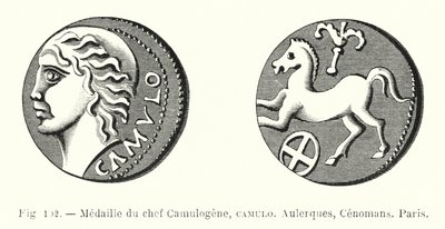 Médaille du chef Camulogene, Camulo, Aulerques, Cénomans, Paris - French School