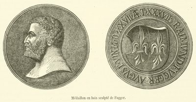 Médaillon en bois sculpté de Fugger - French School