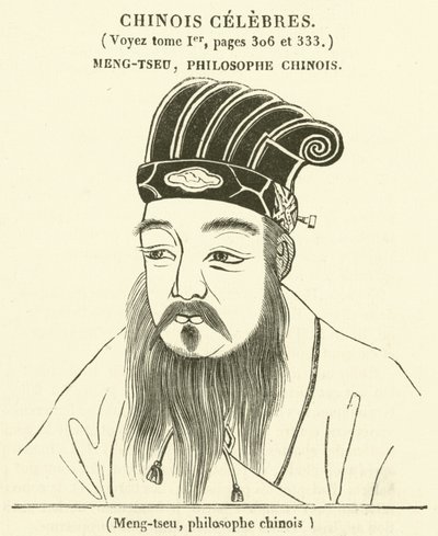 Meng-tseu, philosophe chinois - French School