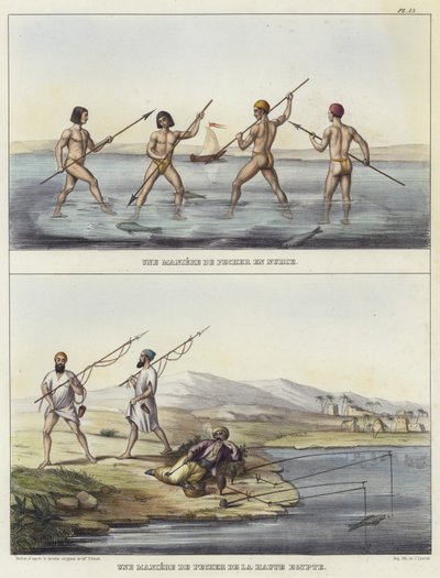 Méthodes de pêche en Nubie et en Égypte - French School