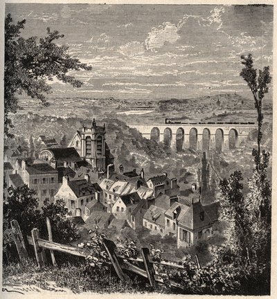 Meudon - département des Hauts-de-Seine - gravure dans 