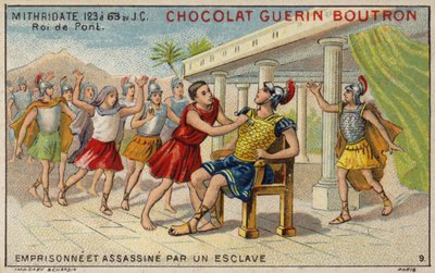Mithridate VI du Pont emprisonné et assassiné par un esclave - French School