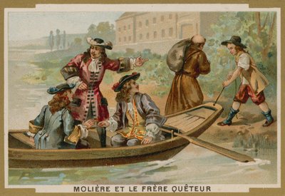 Molière et le frère mendiant - French School