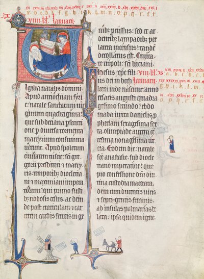 Ms.838 fol.55 Initiales historiées 