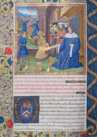 Illustration du Livre XX (De Fadus le procurateur à Florus), Chapitre 1 des Antiquités des Juifs (Antiquitates Judaicae) par Flavius Josèphe - French School