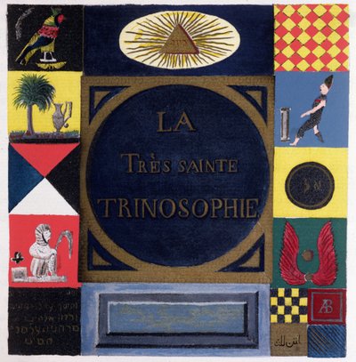 Frontispice de La Très Sainte Trinosophie attribué au Comte de Saint-Germain (1696-1784) - French School
