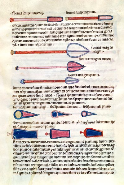 Ms 89 Ter fol.122v Instruments chirurgicaux d