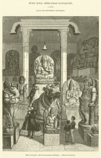 Musée de Leyde, salle des monuments asiatiques - French School