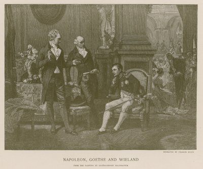 Napoléon, Goethe et Wieland - French School