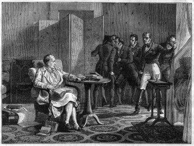 Napoléon Ier à Sainte-Hélène en octobre 1818 résolu à s