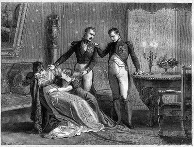 Napoléon annonce à Joséphine le jour prévu pour la signature des papiers de divorce - French School