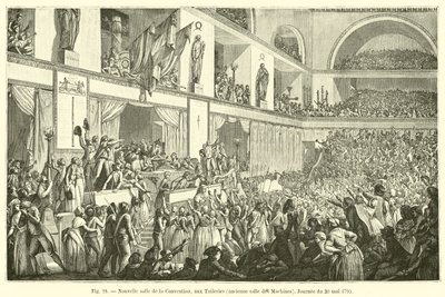 Nouvelle salle de la Convention, aux Tuileries, ancienne salle des Machines, Journée du 20 mai 1795 - French School