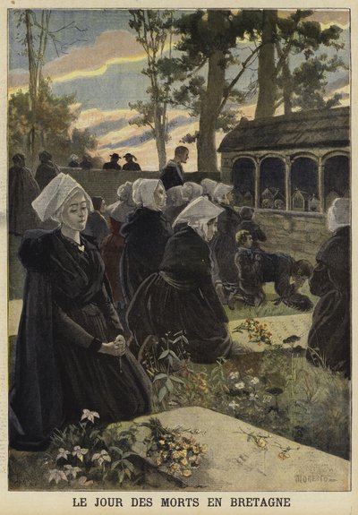 Observation du jour des morts en Bretagne - French School