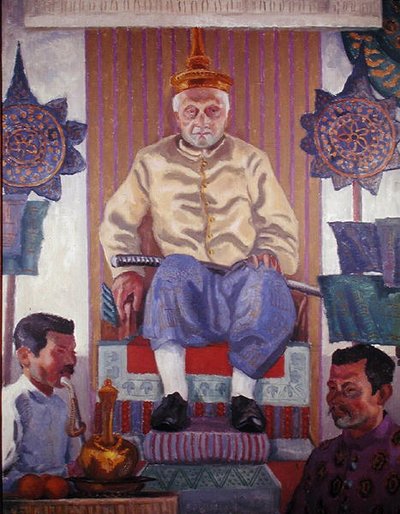 Oun Kham (1811-95), Roi de Luang Prabang, Laos - French School