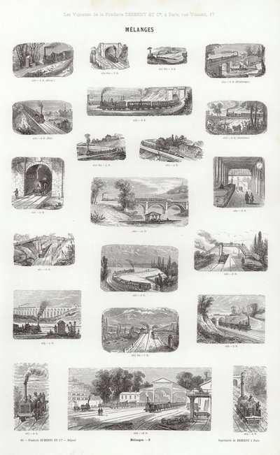 Page de Vignettes Typographiques - French School