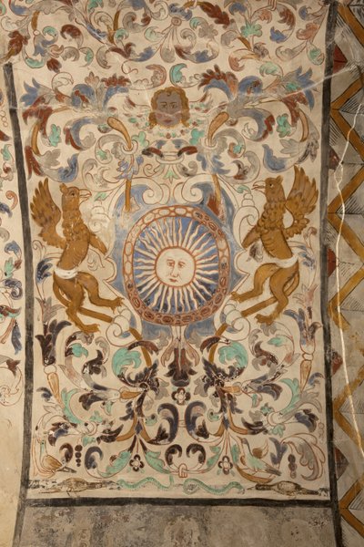 Église paroissiale (Església de la Mare de Déu de Solers). Intérieur. Les nefs. Peintures murales. (détail). XVIe siècle (?). - French School