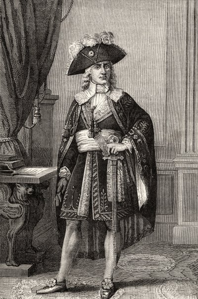 Paul François Jean Nicolas Comte de Barras (1755-1829), de "Histoire de la Révolution Française" par Louis Blanc - French School