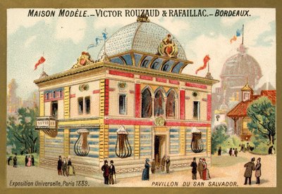 Pavillon de San Salvador, Exposition Universelle, Paris - French School