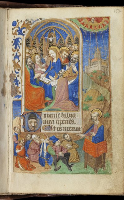 Pentecôte et scène de prêche, Livre d