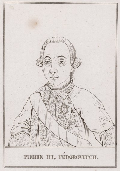 Pierre III, tsar de Russie (gravure) - French School