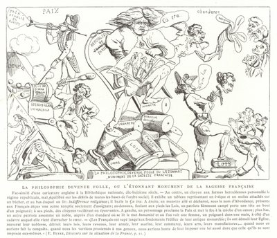 La Philosophie devenue folle, ou le Monument étonnant de la sagesse française - French School