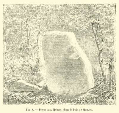 Pierre aux Moines, dans le bois de Meudon - French School