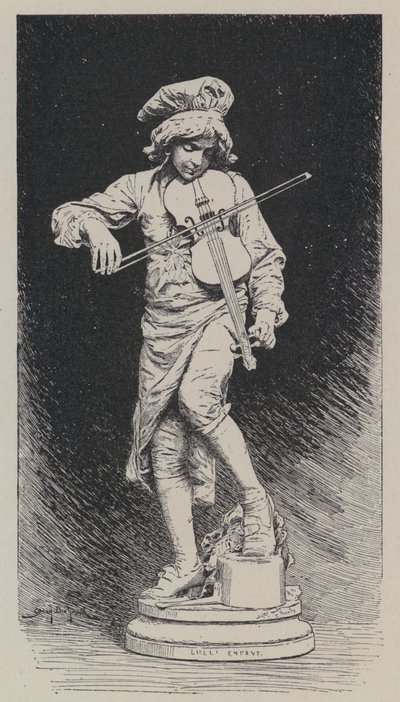 Statue en plâtre par Adrien Gandez représentant le compositeur français d